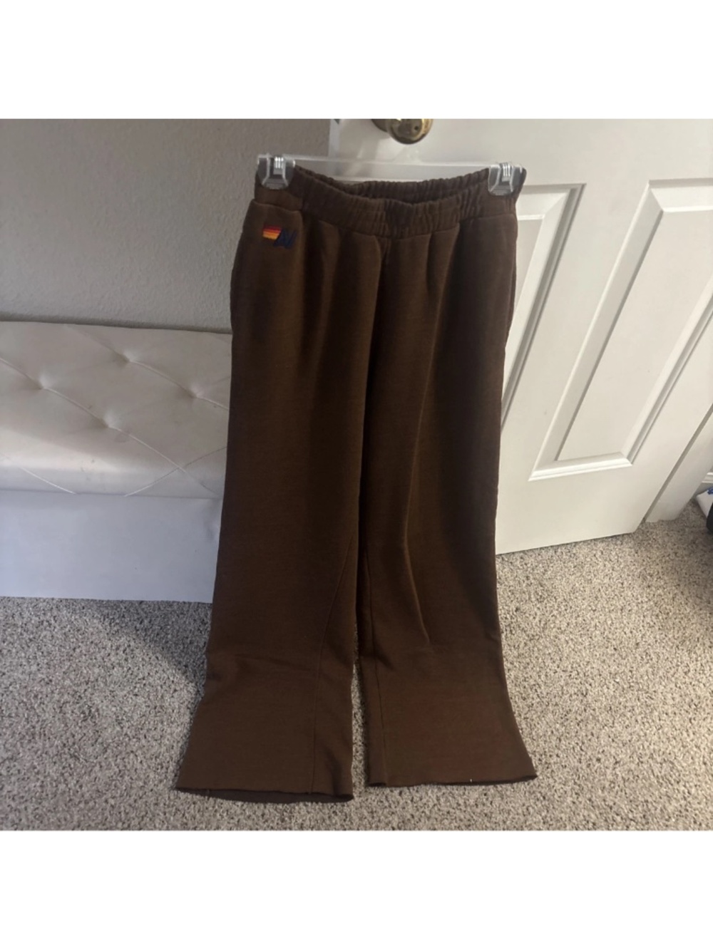 Aviator nation women’s wide leg sweatpants with pockets brand new size small
